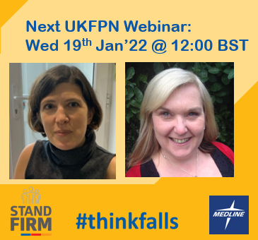 UK Falls Prevention Network (@falls_network) on Twitter photo SAVE THE DATE* - UKFPN webinar - Wed Jan 19th '22 @ 12:00 (BST)
We are delighted that Julie Whitney will present on the NAIF audit 2021 findings - AND <a href="/JuliecWindsor/">Julie Windsor</a> will present a NRLS project on injury & safe retrieval from the floor #thinkfalls
*Registration details to follow SAVE THE DATE* - UKFPN webinar - Wed Jan 19th '22 @ 12:00 (BST)
We are delighted that Julie Whitney will present on the NAIF audit 2021 findings - AND <a href="/JuliecWindsor/">Julie Windsor</a> will present a NRLS project on injury & safe retrieval from the floor #thinkfalls
*Registration details to follow