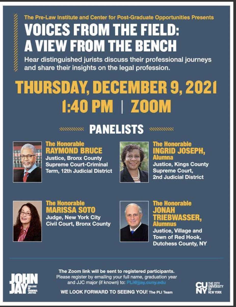 JohnJayPLI's tweet photo. Today, make sure to register! https://t.co/E7vjLISP2v