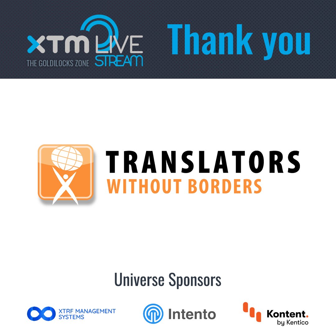 xtmintl's tweet photo. Thank you Bernd Kruse for participating in XTM LIVEStream! We're honored to make a donation to @TranslatorsWB on your behalf.
#xtmlivestream #translatorswithoutborders #donation #l10n #translation https://t.co/sc1I8aFK11