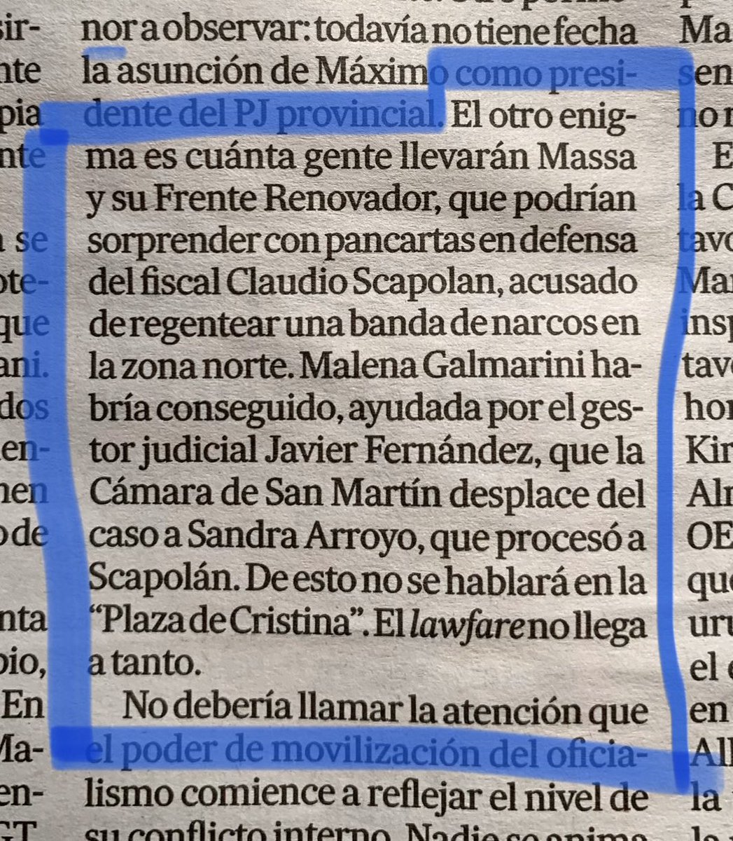 marcelogioffre's tweet photo. Como al pasar, tremenda acusación de Pagni hoy en LN a Sergio Massa y su mujer: el desplazamiento de Arroyo Salgado en una causa sería para proteger a una banda narco y lo habría promovido la familia Massa. https://t.co/jfH5uhWyMz