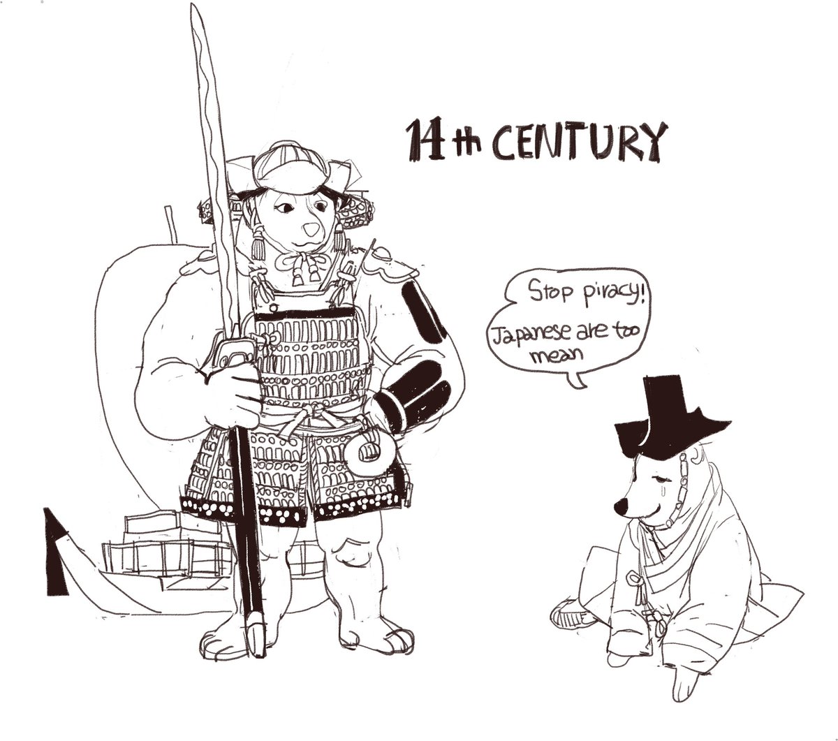 9th century korea and japan vs 14 th century  japan vs korea 