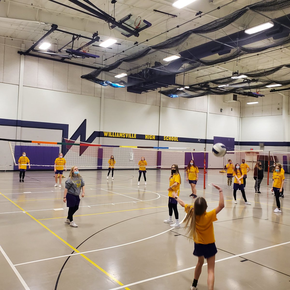 Trying out 4 corners volleyball #bulletpride <a href="/WHS15Principal/">Williamsville High School</a>