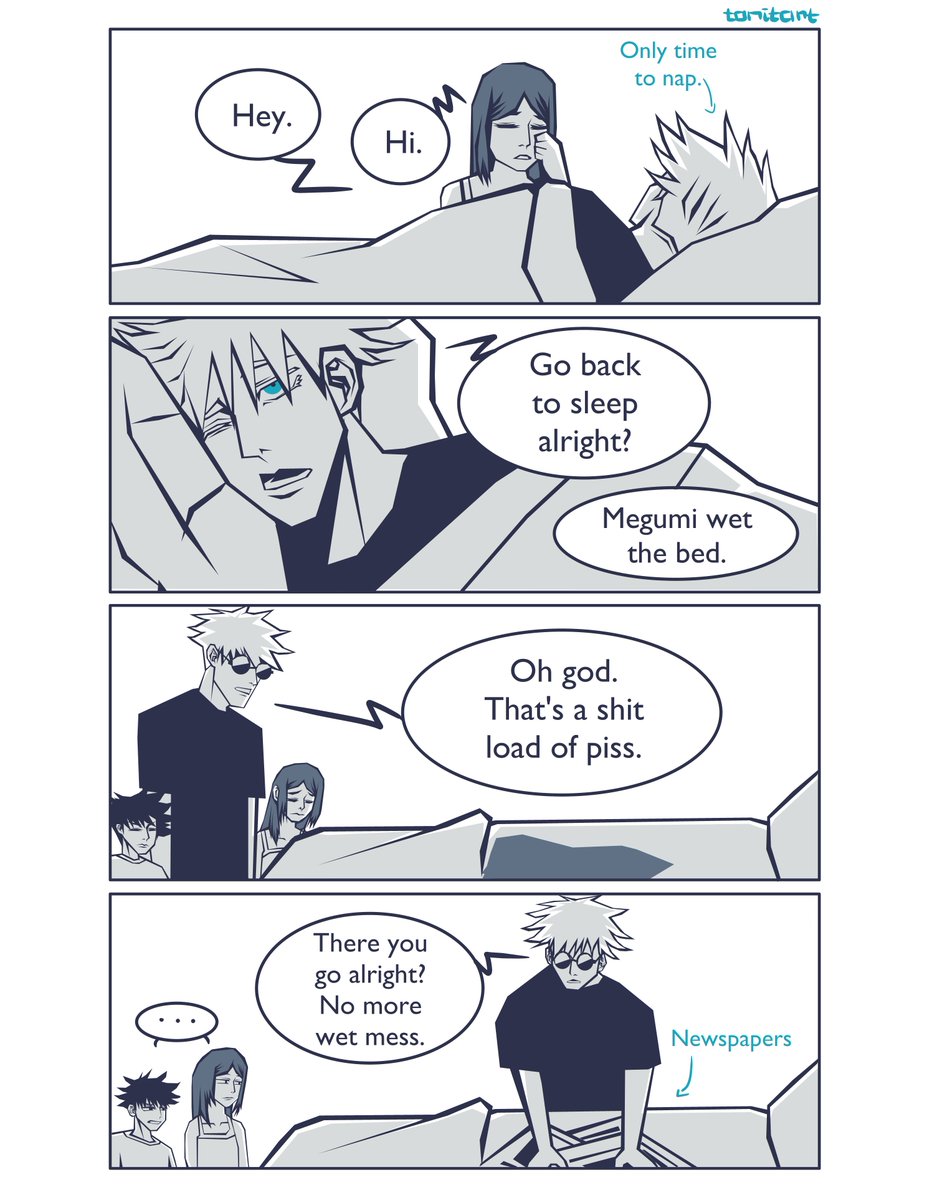 TONIdachi's tweet photo. #gojoweek2021 Day 3: Complexity
I don’t know how to take care of kids, but I think I am doing well. https://t.co/NgLdD8kJLz