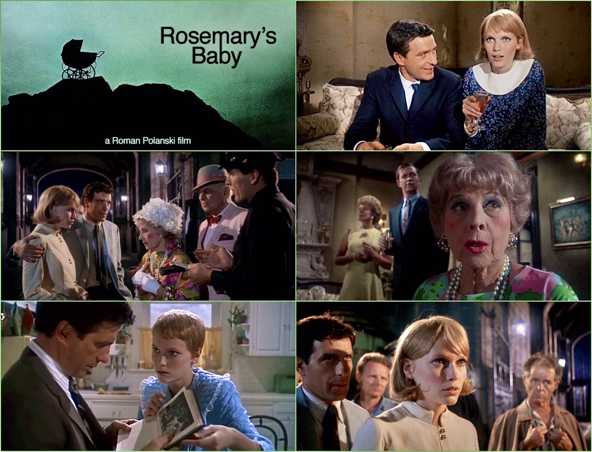 “ROSEMARY’S BABY” (1968) dir. Roman Polanski

Mia Farrow, #JohnCassavetes, Ruth Gordon, Sidney Blackmer, Maurice Evans, Ralph Bellamy, Angela Dorian, Clay Tanner and Charles Grodin

🎬#FilmTwitter🎥