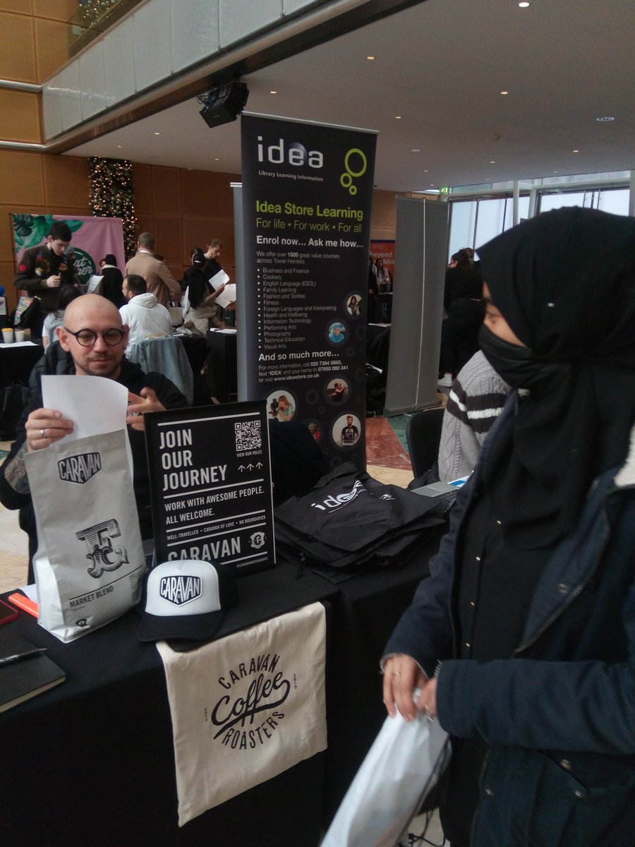 TowerProjectE1's tweet photo. Things we LOVE to see... 😍

A #Catering &amp; #Hospitality #JobFair offering JET's interns and clients the opportunity to apply for vacancies face-to-face. #Inclusion

Thank you @CanaryWharfGrp @wagamama_uk @IvyRestaurants @FiveGuysUK @NeatBurger_ @costafoundation https://t.co/HDtkAv7ARO