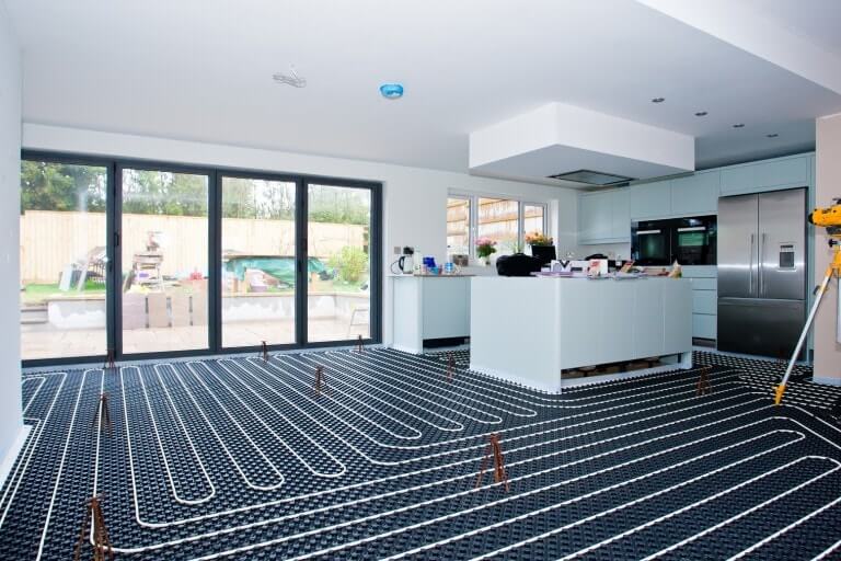 DecaturAir's tweet photo. Got cold feet? Radiant heat flooring solves that problem. This luxurious home upgrade gets installed beneath flooring, is controlled via thermostat and warms the entire area to a consistent, comfortable temperature. https://t.co/m9N7arii48