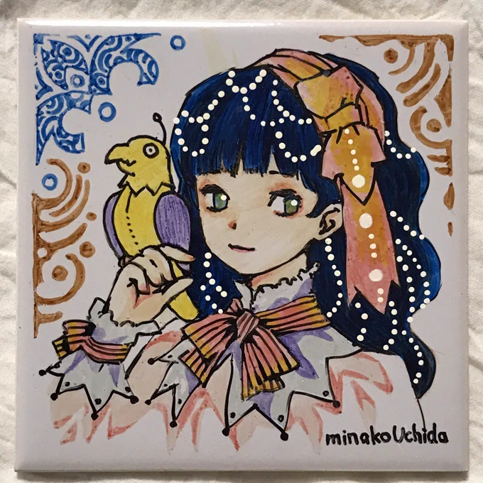 昔コミティア(122)で頒布した手描きタイルなど 
