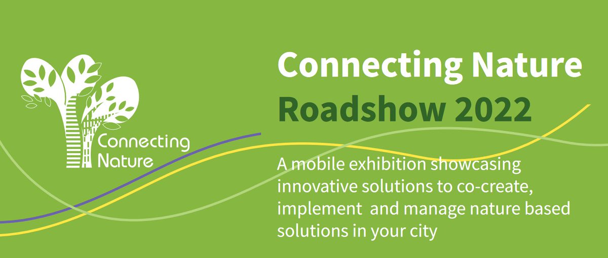 NetworkNatureEU's tweet photo. Planning on spreading #naturebasedsolutons in your city?  The @ConnectingNBS Mobile Roadshow featuring innovations to co-create, implement and manage #nbs can help! 🏙️🌱

To find out more &amp; arrange a visit to your city in April 2022, go to: https://t.co/cZfIHSkpT1
#CNRoadshow2022 https://t.co/WYwE4yzyq0