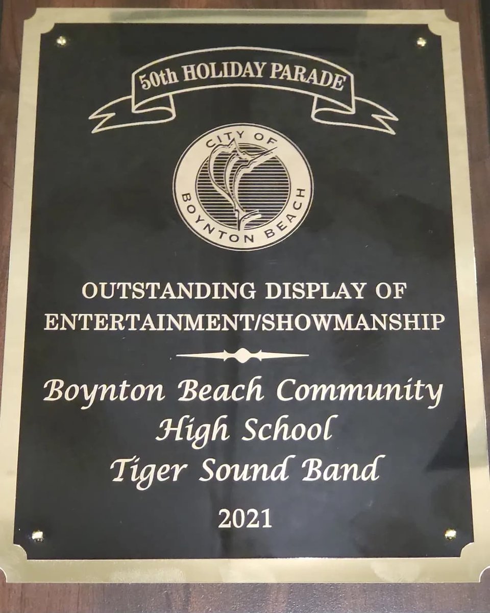 TigerSoundBand's tweet photo. @cityofboynton
Thank you for this award.
#WorkingHardIsMostEssential https://t.co/RBoPTxirn1