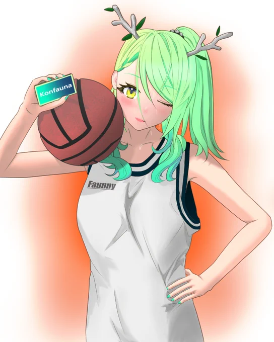 Fauna &amp; basketball!!#FineFaunart 