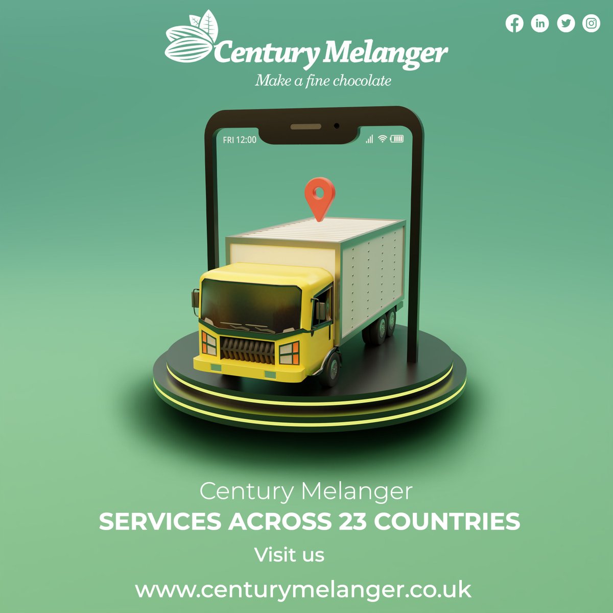 Chocolate processing equipment at Century melanger ensures the world's fastest shipping and we serve across 23 countries at a competitive price. #cacaogrinder #centurymelanger #chocolatemelanger #melanger #cocaomelanger #delivery #service #deliveryservice #freedelivery #worldwide