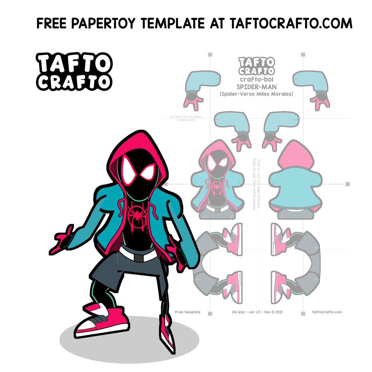 TaftoCrafto's tweet photo. That's all it is, Miles. A leap of faith.
#SpiderVerse #MilesMorales #papertoy swings into action at https://t.co/QqQhwuqCFn ✂️ https://t.co/0vBN9ANcWn