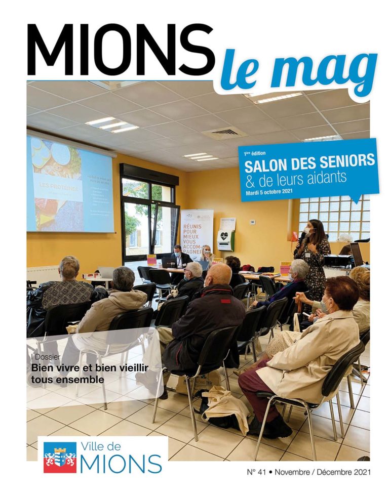 pole_lyon's tweet photo. 🗞 Le Mag de @Ville_de_Mions consacre un dossier spécialement dédié aux #seniors.
Lisez la rétrospective de la 1e édition du salon des seniors et de leurs aidants, qui s’est tenu le 5 octobre, auquel nous avons participé.
Bonne lecture : https://t.co/OEpZzeCkX7 #prévoyance https://t.co/yD028n5kQV