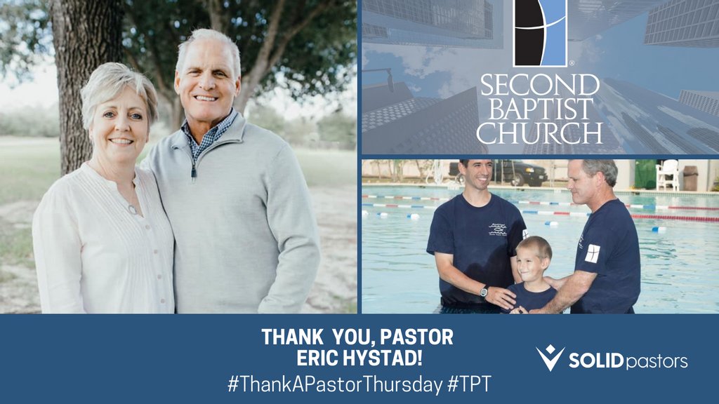 gregsligon's tweet photo. It's #thankapastorthursday! Today I want to thank pastor Eric Hystad who I had the privilege of serving for at Second Baptist Houston. Thank you Eric for investing in me &amp; countless others along the way. Your example &amp; your leadership are inspiring and encouraging. #forpastors https://t.co/7tJM0MQti0