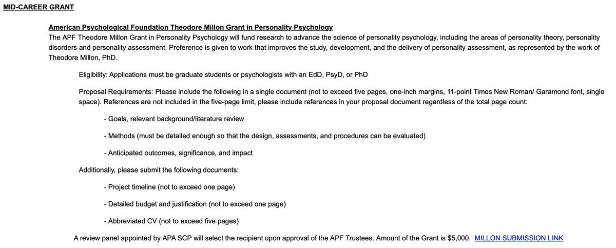 SCPdiv12's tweet photo. AWARDS DEADLINE EXTENDED to DEC 15! 🏅

We invite nominations for 4 Senior Psychologist awards, 1 Mid-Career Grant, 3 Early Career awards, &amp; 7(!) Grad Student awards, especially for/from folks with diverse backgrounds.

Send a CV &amp; 1+ rec letter to division12apa[at]gmail[dot]com https://t.co/cIHmt9ppdX