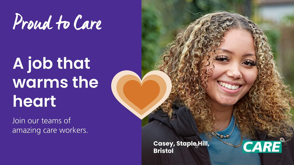 Looking for a new job? 

We’re supporting the new #BeProudToCare campaign to recruit more care workers across Bristol, North Somerset and South Gloucestershire.
 
There’s lots of jobs on offer and everyone is welcome, with or without experience.

👉  orlo.uk/osSkX