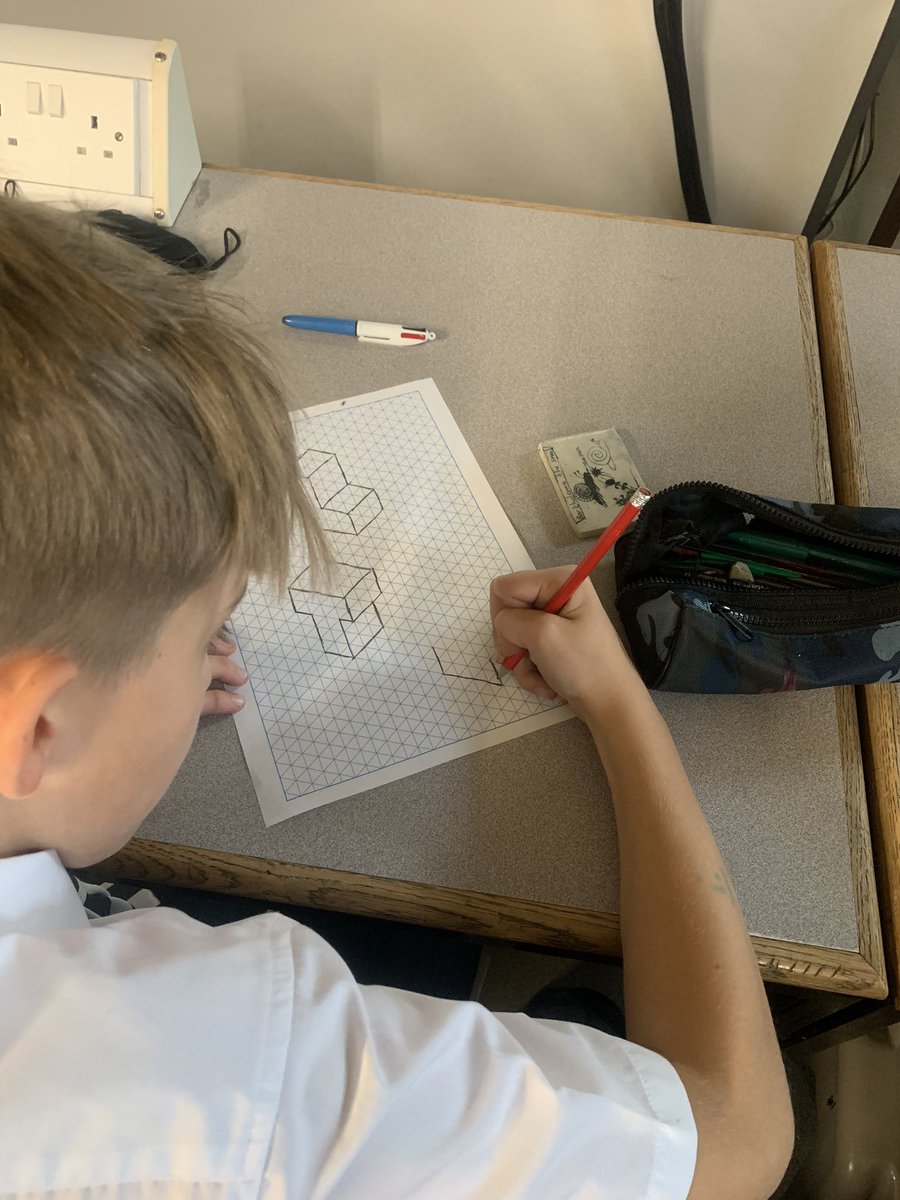 bevgrammarteach's tweet photo. From I can’t, to I can! What a great lesson i’m watching in DT. Some fantastic modelling by Miss allowed the students to succeed with isometric drawing. Wonderful to see their confidence grow and their enthusiasm! https://t.co/0i5kFdVfKw