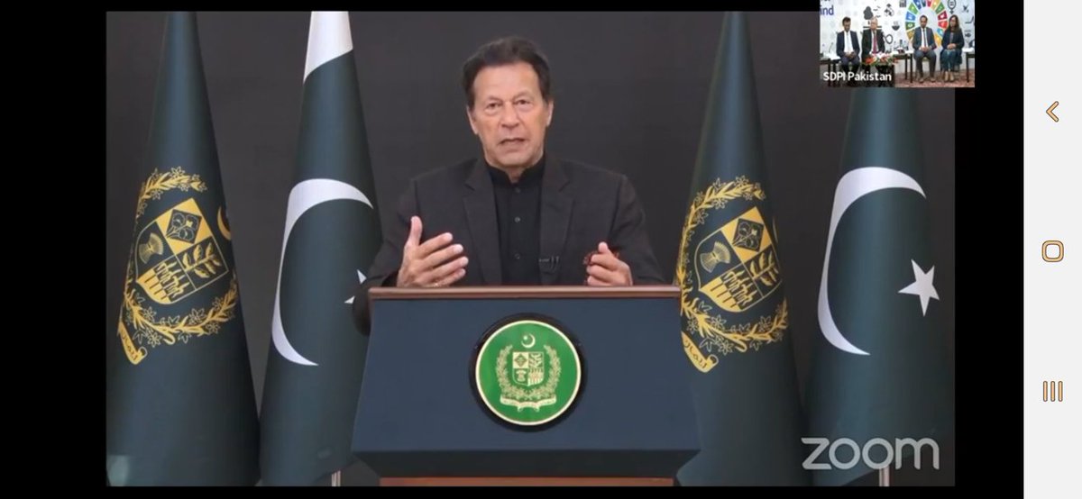 We did not give in to international pressure of imposing countrywide lockdown. Rather we adopted the approach of smart lockdown during COVID so that our supply chains, agriculture etc do not suffer 
PM @ImranKhanPTI message during #SDC2021