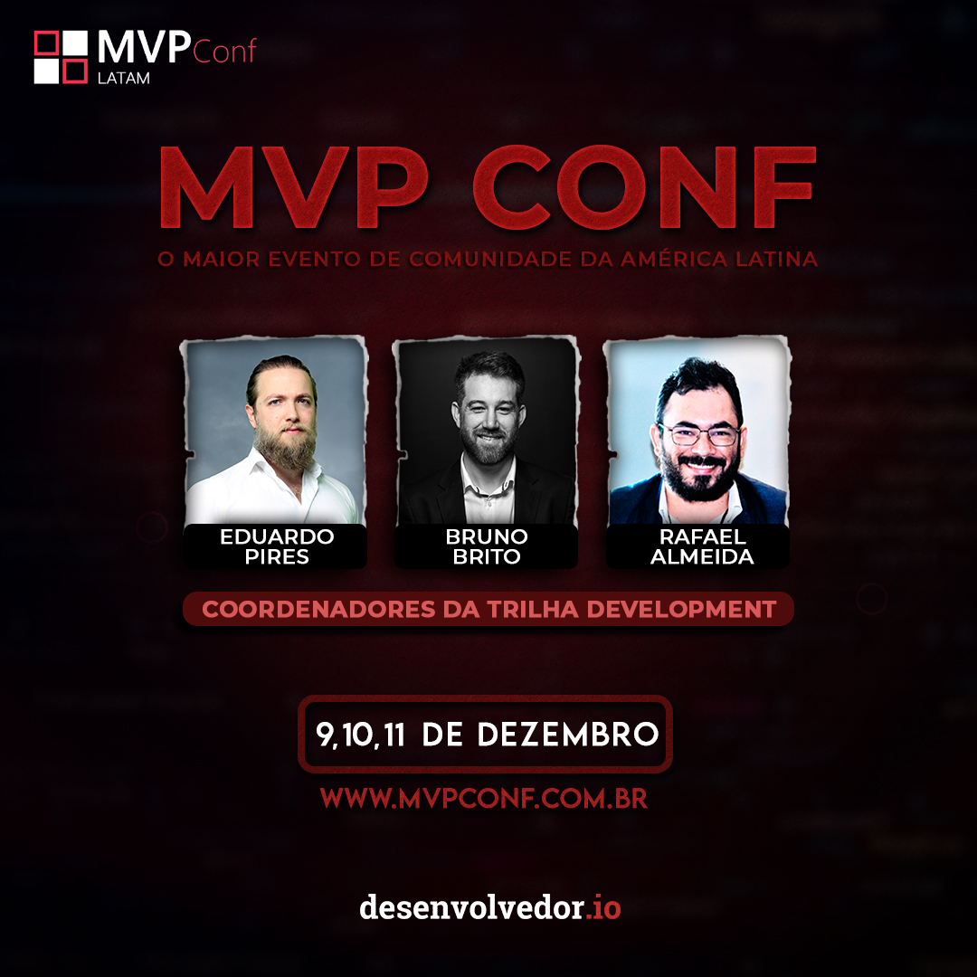 COMEÇA HOJE! Participe com a gente do maior evento de comunidade da América Latina e totalmente online!

Lembrando que 100% dos valores dos ingressos serão doados para ONGs e projetos sociais. Aprenda enquanto ajuda o próximo!  🔥 🦾 #mvpconf