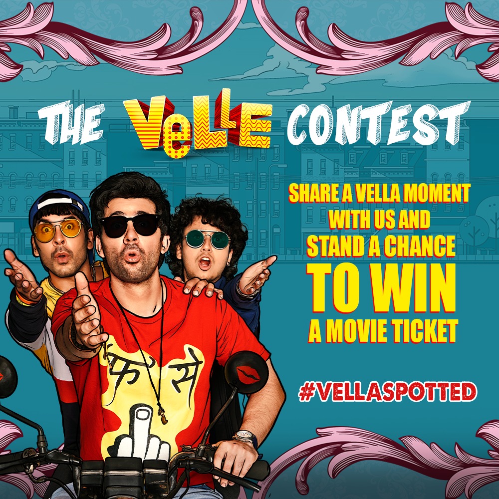 IshqTakOfficial's tweet photo. CONTEST ALERT!!
Tell us your most velle moments, & stand a chance to win the tickets to Velle starring Abhay Deol, Mouni Roy, releasing in cinema halls on the 10th December!
#Ishq #IshqFM #DoTheIshqBaby #Velle #ContestAlert #VellaSpotted #Contest #IntercutEntertainment #Movies https://t.co/ZDd5FlQPxe