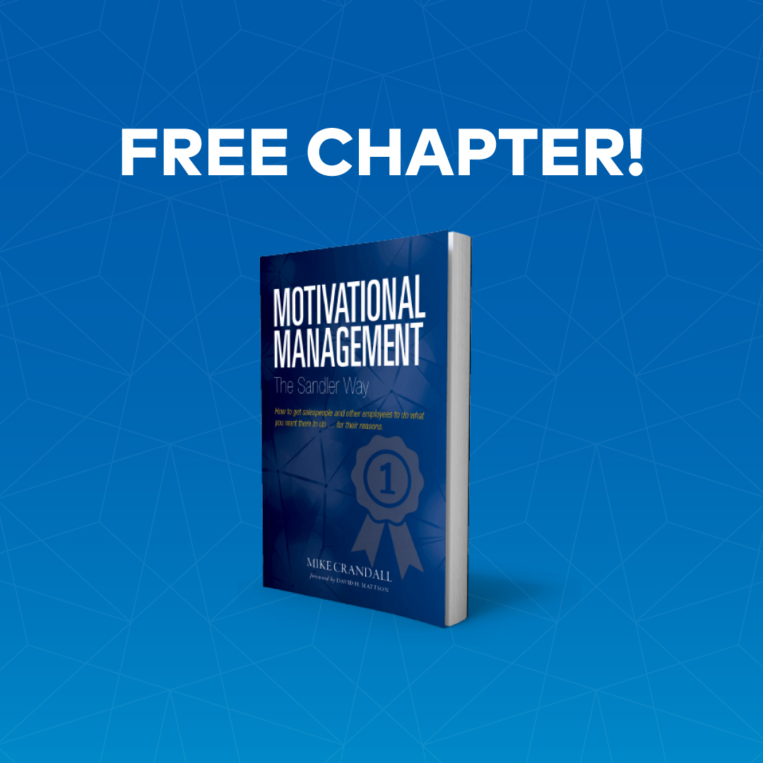 SandlerPraxis's tweet photo. Why do managers usually fail when it comes to motivating employees?

Download a free chapter of “Motivational Management The Sandler Way,” a management resource written by Sandler Trainer and Author, Mike Crandall. https://t.co/GBX6OOA0Z4 https://t.co/fkMlbhWjdN