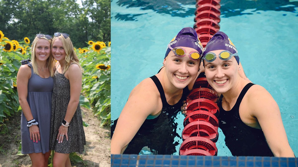 FEATURE STORY: <a href="/AlbionSwimming/">Albion Swim & Dive</a> seniors Courtney and Sam Swingewood share success in the pool -- gobrits.com/news/2021/12/9…