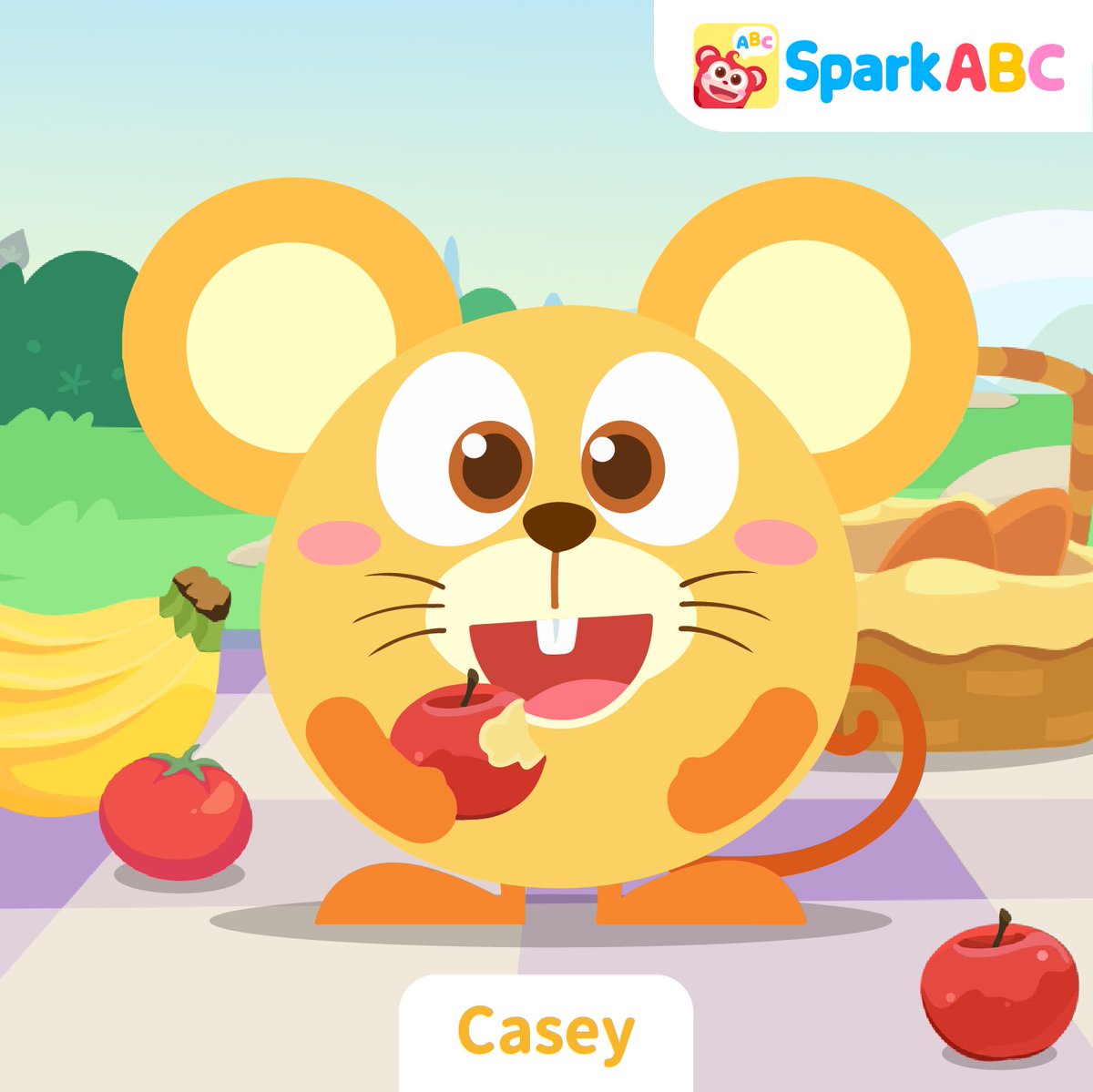 SparkABC_EdTech's tweet photo. Casey is having a picnic in nature.
When it comes to yummy foods🍎, he’s all in!
He’s optimistic, curious, sometimes a bit clumsy.
He loves hanging out with Benny and Abby.
Stories are happening in SparkABC!
#SparkABC #englishlearning #children #childrenlearnenglish https://t.co/HFxqCSWbBh