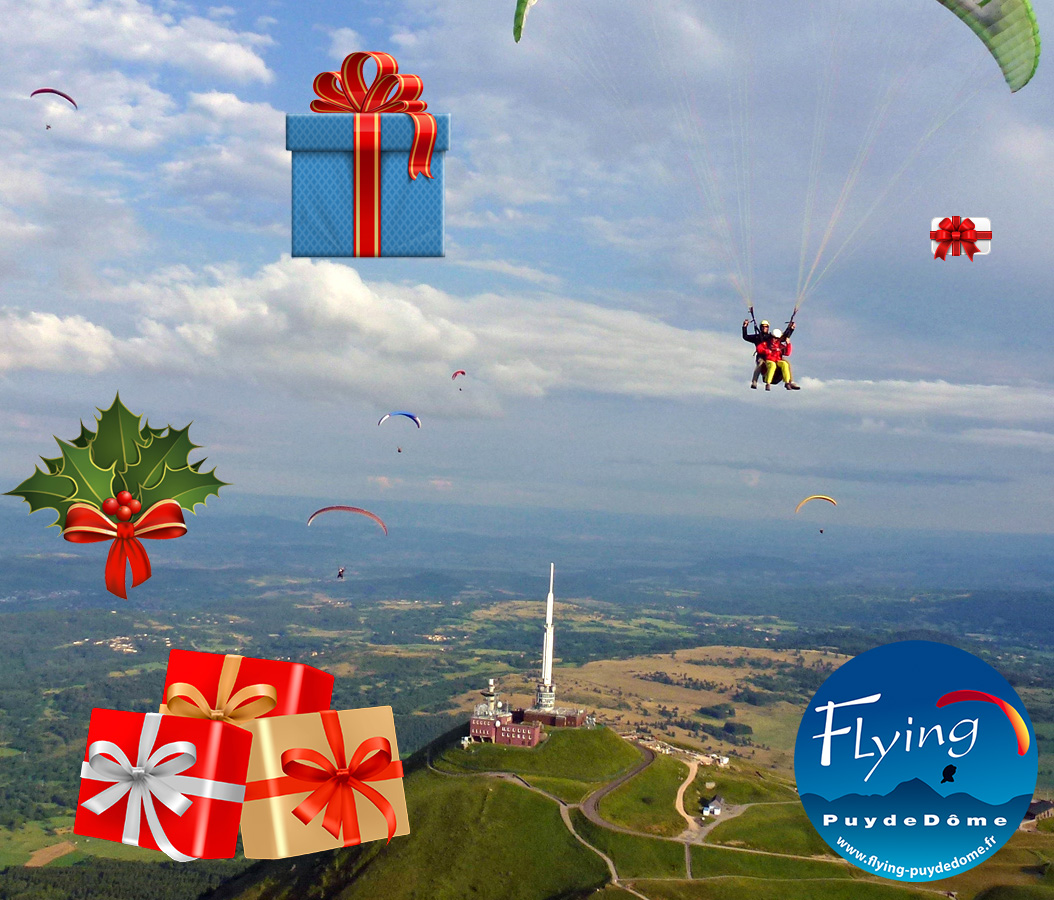 FlyingPuydeDome's tweet photo. Une idée de cadeaux à mettre sous le sapin de Noël pour découvrir le ciel du Puy de Dôme depuis un #parapente avec nos moniteurs diplômés d’État
Notre boutique en ligne (7/7 et 24 h  https://t.co/PZieUhi9C3 ) vous propose des baptêmes de l'air, stages etc...
#Puydedome #Auvergne https://t.co/93BP370zgY