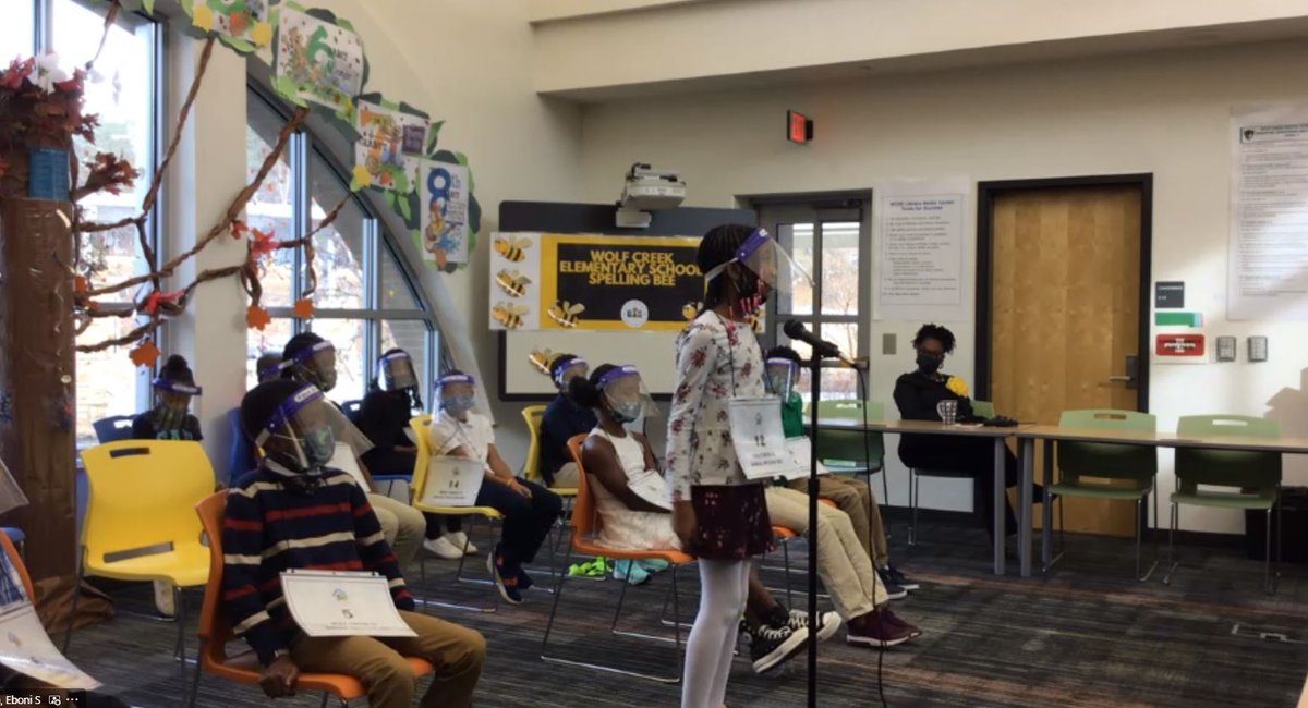 MsCharles8's tweet photo. @WolfCreekWolves Spelling Bee Round 2 https://t.co/olRf4JdAOL