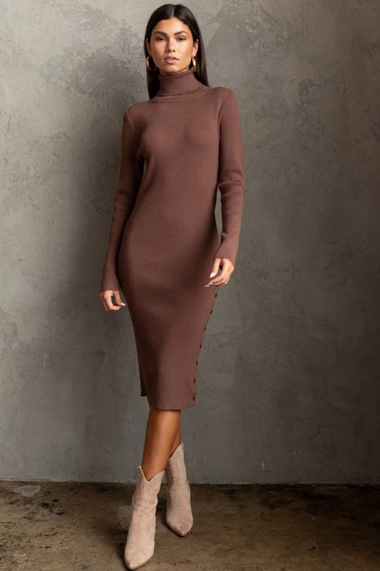 luxenetic's tweet photo. You NEED this dress 😍🤎✨

Search 🔍: Gilli Long Sleeve Turtleneck Midi Dress

Shop at 
https://t.co/Z1BP0EMADA https://t.co/cbfjo4bFhK