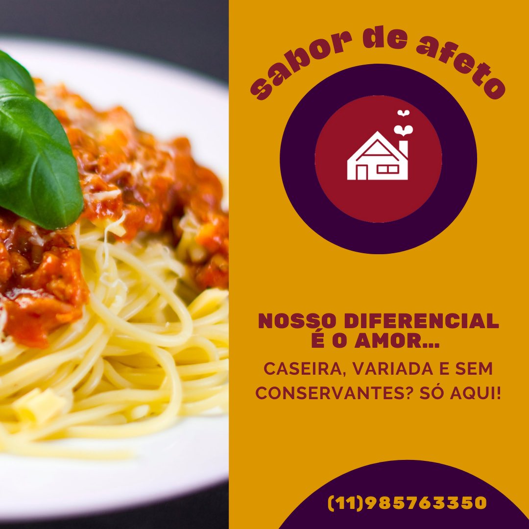 amanda_arm's tweet photo. Gostinho de casa de vó? Abraço de mãe? Nostalgia da infância? Só aqui!

E a melhor parte? Não tem cardápio fixo, assim você não enjoa de comer sempre a mesma coisa. Conta conosco pra comer bem e variado! 

Pede no (11)985763350 ou clica no link da bio!

#deliverySP #marmitaSP https://t.co/FHwsvKT1Xx
