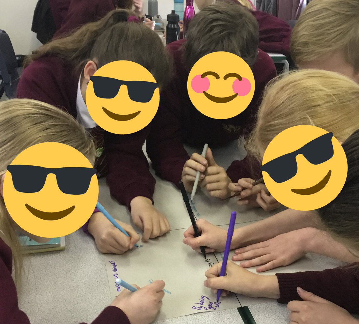 APA_Horowitz's tweet photo. Year 6 did some brilliant work on celebrating differences amongst people in today's PSHE. #OneAET #RemarkableLives https://t.co/C9cUPuoipo