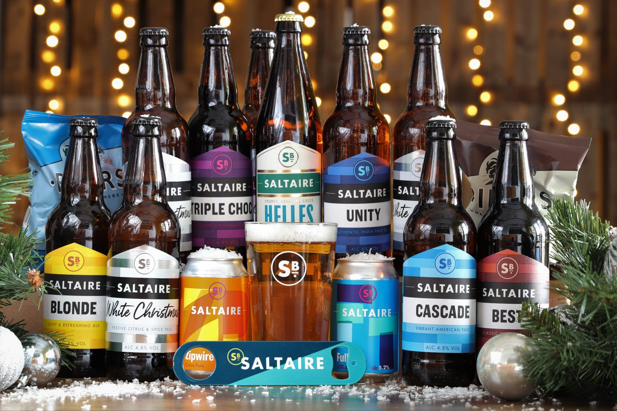 SaltaireBrewery's tweet photo. Hint: Get them beer 🎅
A mixed case, for whatever their taste. From our new
lager mixed case, to our best-selling discovery case.
We've got a range of beer boxes that are sure to
delight this festive season.
#BeerBoxes #BeerDoneRight
#SaltaireBrewery #Beer #BeerDelivery https://t.co/SW7Mv3WDgp