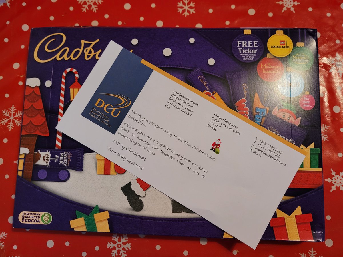 Great excitement in our house when these arrived this morning from <a href="/DCU/">Dublin City University</a> - many thanks to the staff in HR involved in this initiative, it is much appreciated!