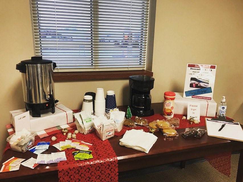 GSCCLibrary's tweet image. We are loving the response to Study Gate, it has been so wonderful to provide refreshments to our GSCC students as they prepare for finals! The Cherokee Library will be running their Study Gate through next Monday for students! #studygate #finals #cherokeelibrary #libraryevent