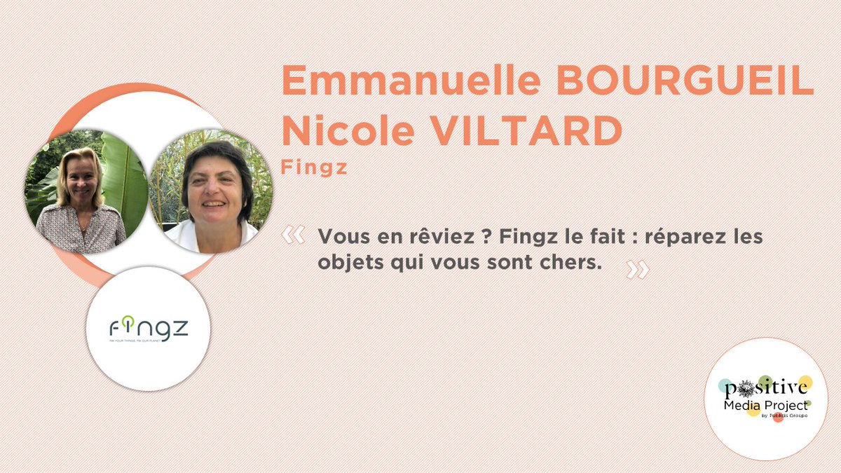 PublicisMediaFr's tweet photo. 🌍 Une nouvelle initiative présentée aux participants du #PositiveMediaProject dans le cadre de cette session de #pitchs : Fingz permet de donner une deuxième vie à ses objets 🛠 https://t.co/bnjcKWJ9gv