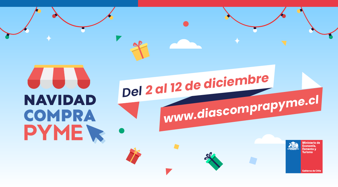 Economia_antof's tweet photo. Atención región de #Antofagasta‼️
En Navidad apoyemos juntos a las pymes locales 🎄
Si quieres regalonear a tus seres queridos en esta fecha especial, súmate a los días #CompraPyme y entrega regalos originales de emprendedores nacionales 🎁
👉https://t.co/b2nbRAjqtk https://t.co/0Hb4mubt6i