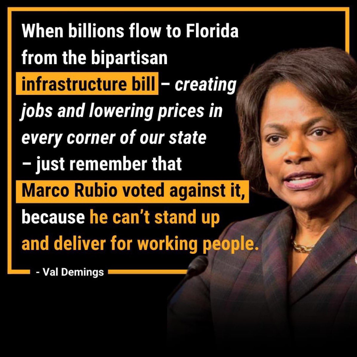 tizzywoman's tweet photo. #DefySelfDoubt! 'I'm not sure I want the job as much as the job may want me, & I say that because I think that people are chosen, I believe, at certain times to address certain things.' ~
@ValDemings
FL knows that Val addresses issues #ForThePeople.
#ValDemings4Senate https://t.co/3rnITOfQRk