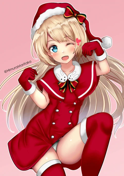 ジャーヴィス「darling♥、今年は、あたしがクリスマスプレゼント♪いいよね～♥」
#艦これ版真剣お絵描き60分一本勝負 
#艦これ版真剣お絵描き60分一本勝負_20211209 