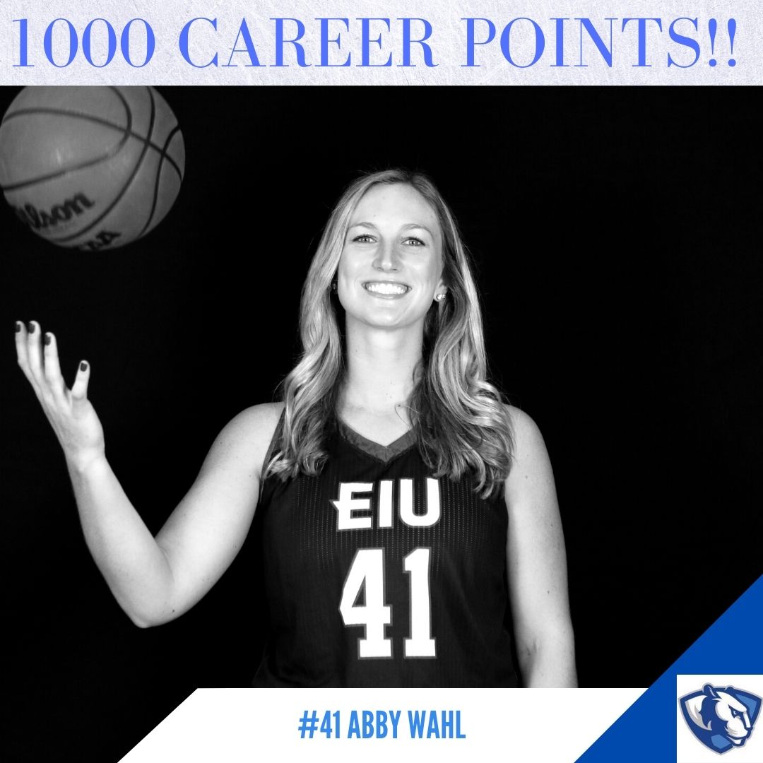 Congratulations to senior, Abby Wahl on reaching the 1,000 point milestone last night! Abby is the 26th player in school history to reach this milestone! #pantherwbb