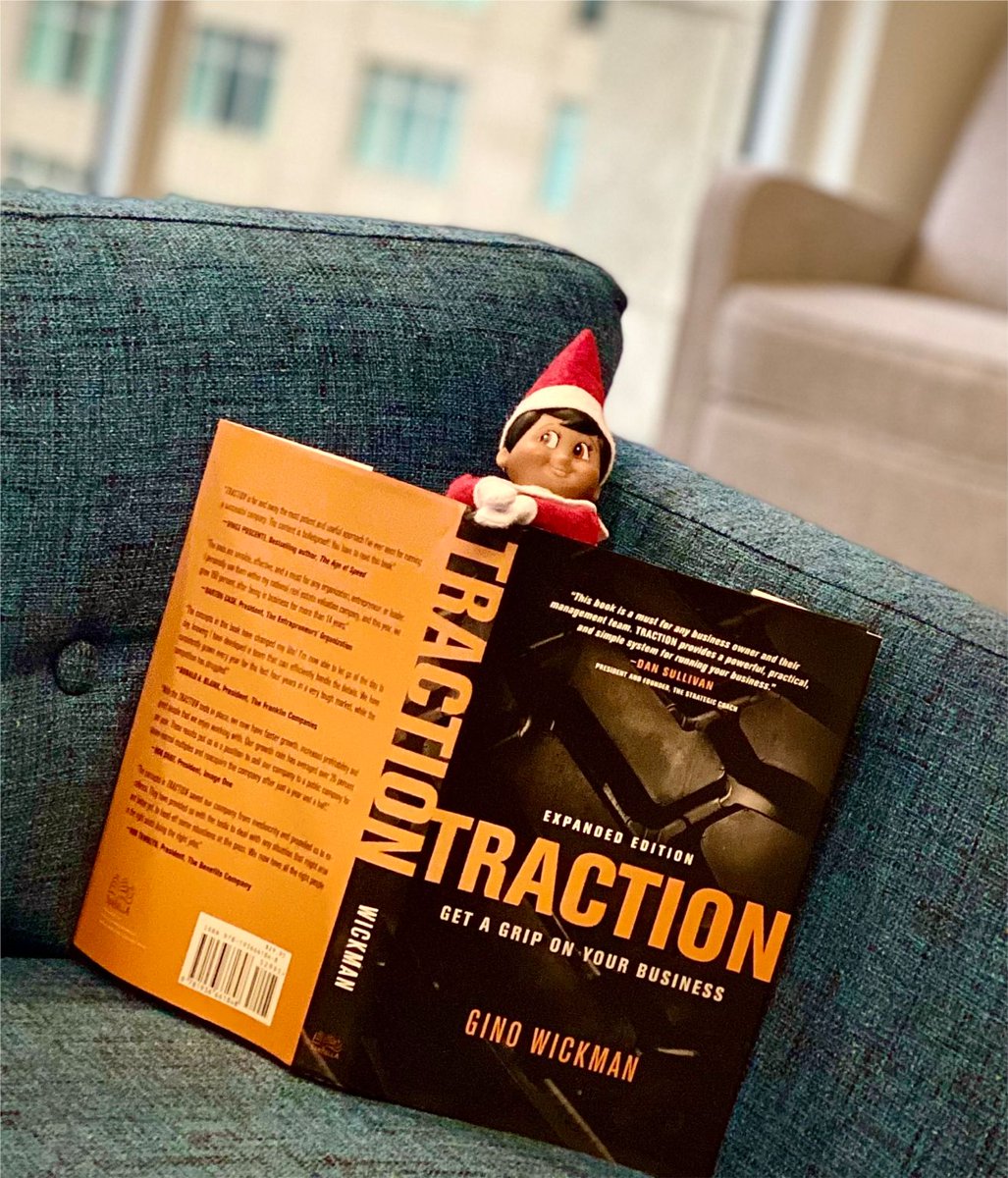 jspattorney's tweet photo. Hey Gino Wickman and @EOSWorldwide, you know it's going to be a great day when you walk into your office and find Louie, Work Shield's very own ELF ON THE SHELF, LLC, catching up on one my favorite books! #traction #elfontheshelf #getit #wantit #capacitytodoit https://t.co/E5FUmh71J7