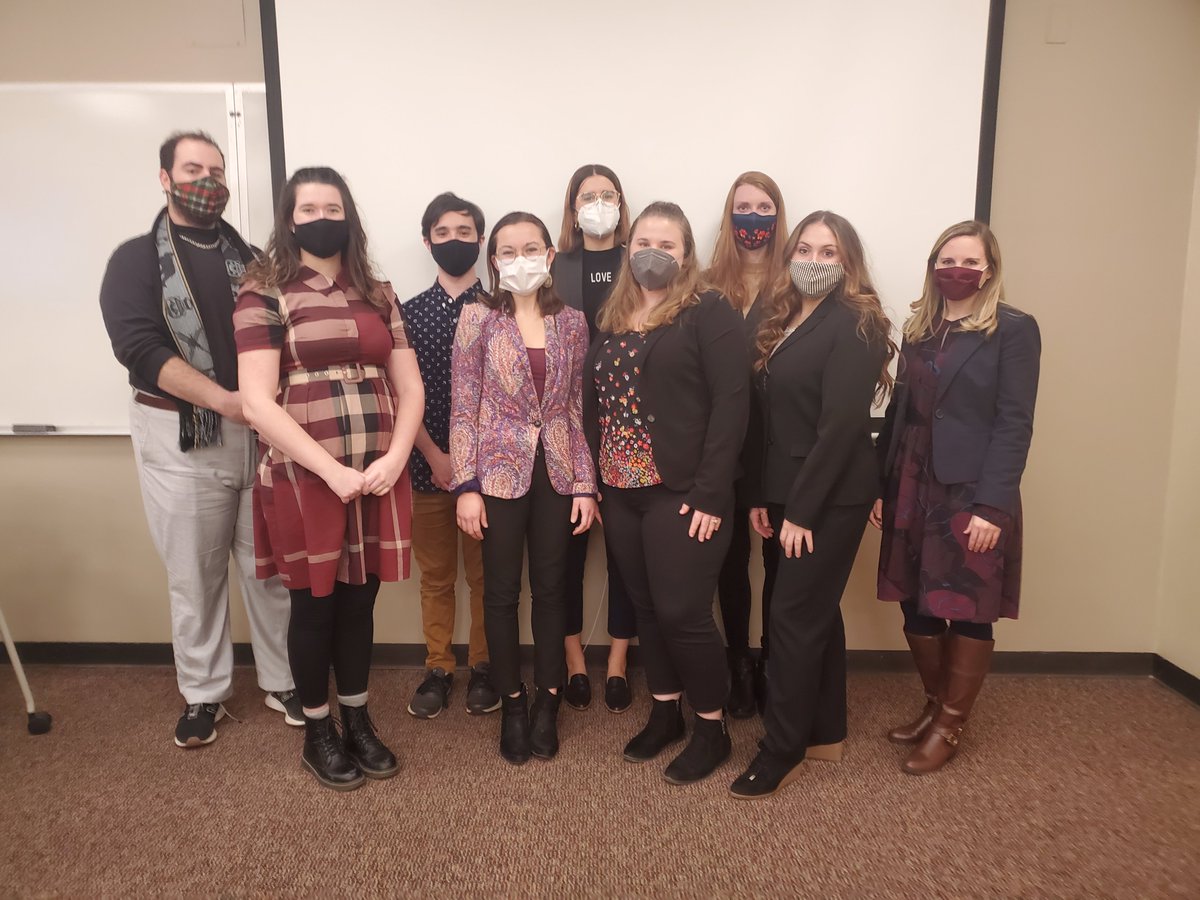 DuqHistory's tweet photo. Earlier this week, our first-year Public History M.A. students in Dr. Gray's class presented their interpretive planning research to Brocade Studio. Congratulations on the work you've done this semester! https://t.co/6JXLdXKAV1