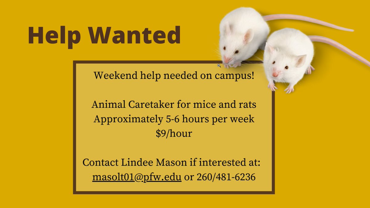 PFW Department of Biological Sciences tweet media