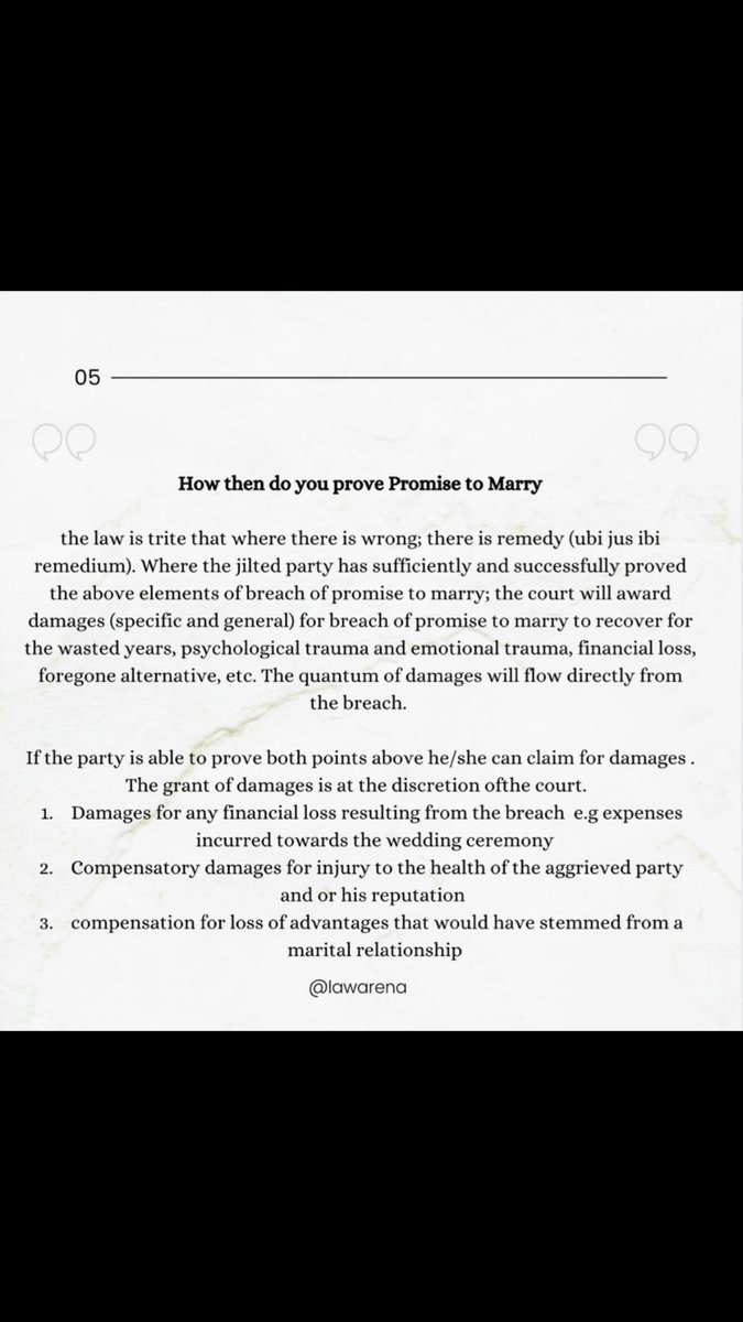 YemiUnfiltered's tweet photo. Very true. Here is an article i wrote for @LawArena1 on breach of promise to marry and the remedies available for getting your heart broken. Follow them for more. https://t.co/kaGJy9LYfA
