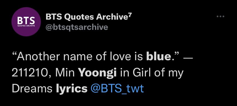 agustdidas's tweet image. yoongi's love for the color blue and how it doesn't particularly signify 'sadness' like it's always been portrayed but just enjoying the calmness and the comfort of blue.