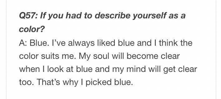 agustdidas's tweet image. yoongi's love for the color blue and how it doesn't particularly signify 'sadness' like it's always been portrayed but just enjoying the calmness and the comfort of blue.