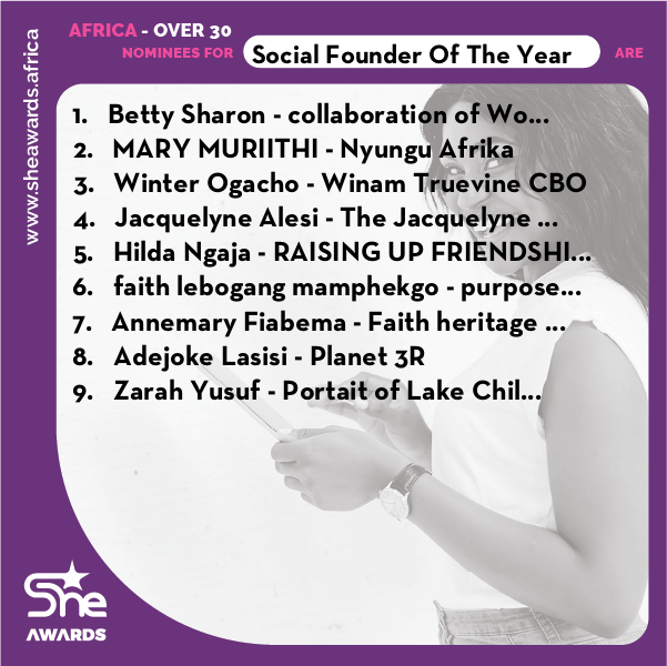 SHE Awards (@sheawardsglobal) on Twitter photo #SHEAwards2021 Social Founder of the year Over 30 nominee, Betty Sharon - Collaboration Of Women In Development (Cwid) <a href="/Cwid4Cwid/">Collaboration of Women In Development - CWID</a> Vote now bit.ly/3AKQENY #SHEAwards2021 Social Founder of the year Over 30 nominee, Betty Sharon - Collaboration Of Women In Development (Cwid) <a href="/Cwid4Cwid/">Collaboration of Women In Development - CWID</a> Vote now bit.ly/3AKQENY