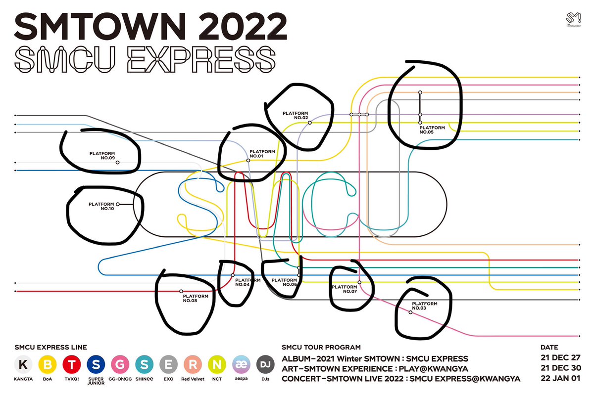 Okay but what if the “Platforms” in SMCU EXPRESS SMTOWN 2022 teaser are spoilers for collabs or singles between SM artists??? 🤨

A thread 👇🏻👇🏻👇🏻👇🏻