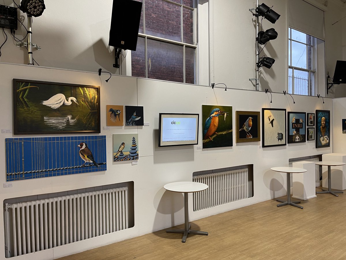 CICCICTaunton's tweet photo. Yesterday was the opening of the Philip Barnes Exhibition, come and speculate over these fantastic pieces of art. Click the link to view more info and to see the online auction of some of the art works. https://t.co/a8WjTKHzwt #artwork #Somerset #Taunton #exhibition #fineart https://t.co/xxbZeMpc8T