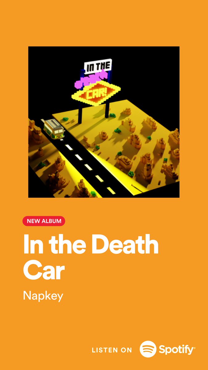 napkeymusic's tweet photo. Where do you listen to your favourite songs ? Our latest IN THE DEATH CAR is available wherever you like best, go check it out : https://t.co/zOC1JcLgoM
#cover #Iggy #napkey #spotifycard https://t.co/M6tb3CFYO1